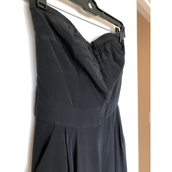 Saks Fifth Avenue Womens Parameters Silk Jumpsuit Black Size 0 - Picture 9 of 9